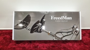 BRAND NEW FREEDMAN MID-BLUE OFFICE SWIVEL CHAIR IN 1 BOXED - RRP £990
