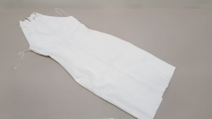 12 X BRAND NEW TOPSHOP WHITE BACK ZIPPED DRESS SIZE 10 RRP £49.00 (TOTAL RRP £588.00)