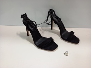 30 X BRAND NEW TOPSHOP DW SASKIA BLACK HGH HEELS IN 2 BOXES UK SIZE 8 RRP £29.00 (TOTAL RRP £870.00)