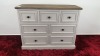 GREY & WASHED EFFECT 7 DRAWER CHEST OF DRAWERS (SAMPLE)