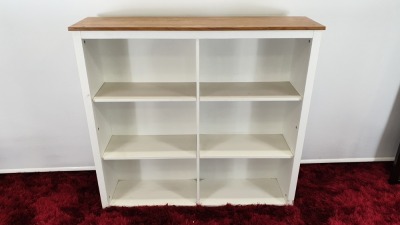 3 X WHITE 6 SHELF KITCHEN CUPBOARD UNITS - BRAND NEW & BOXED