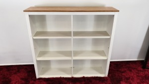 3 X WHITE 6 SHELF KITCHEN CUPBOARD UNITS - BRAND NEW & BOXED