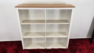 3 X WHITE 6 SHELF KITCHEN CUPBOARD UNITS - BRAND NEW & BOXED