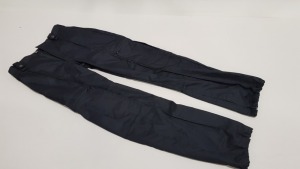 20 X PAIRS OF VARIOUS BLACK WORK PANTS IN VARIOUS STYLES & SIZES TO INC - FIREARMS TROUSERS & WORK PANTS ETC