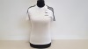 16 X BRAND NEW ADIDAS WHITE T SHIRTS SIZE 11-12 YEARS