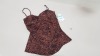 12 X BRAND NEW SPANX SWIMWEAR LEOPARD TWIST BANDEAU TANKINI SIZE EXTRA LARGE RRP $34.99 - TOTAL $419.88 (PICK LOOSE)