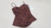 12 X BRAND NEW SPANX SWIMWEAR LEOPARD TWIST BANDEAU TANKINI SIZE EXTRA LARGE RRP $34.99 - TOTAL $419.88 (PICK LOOSE)