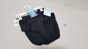 24 X BRAND NEW SPANX SWIMWEAR JET BLACK FULL COVERAGE BOTTOMS SIZE LARGE RRP $29.99 - TOTAL $719.76