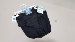 24 X BRAND NEW SPANX SWIMWEAR JET BLACK FULL COVERAGE BOTTOMS SIZE LARGE RRP $29.99 - TOTAL $719.76