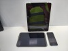 3 PIECE LOT (ALL FOR SPARES) 1 X IPAD 4 1 X HUDL TABLET 1 X IPHONE