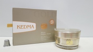 2 X BRAND NEW KEDMA 24K GOLD FACIAL MASK WITH DEAD SEA MINERALS, PEPTIDES AND VITAMINS. (120G) - EXP 05/02/2022 TOTAL RRP $1,979.90
