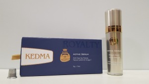 3 X BRAND NEW KEDMA ROYALTY ACTIVE SERUM WITH DEAD SEA MINERALS, MATRIXYL SYNTHE'6 & OMEGA 3 (50G) - EXP 25/02/2022 TOTAL RRP $2,399.85