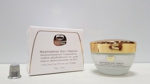 5 X BRAND NEW KEDMA RESTORING DAY CREAM WITH DEAD SEA MINERALS AND COLLAGEN (50G) - EXP 10/03/2022 TOTAL RRP $1,499.75