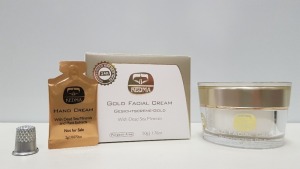 3 X BRAND NEW KEDMA 24K GOLD FACIAL CREAM WITH DEAD SEA MINERALS (50G) TOTAL RRP $2,639,85