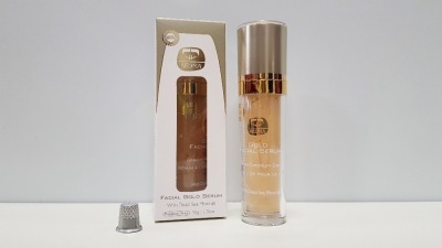 2 X BRAND NEW KEDMA 24K FACIAL GOLD SERUM WITH DEAD SEA MINERALS (50G) TOTAL RRP $1,979.90