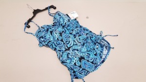 19 X BRAND NEW SPANX SWIMWEAR PAISLEY NIGHT PUSH UP TANKINI SIZE LARGE RRP $39.99 - TOTAL $759.81