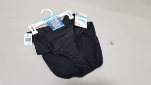 24 X BRAND NEW SPANX SWIMWEAR JET BLACK FULL COVERAGE BOTTOMS SIZE LARGE RRP $29.99 - TOTAL $719.76