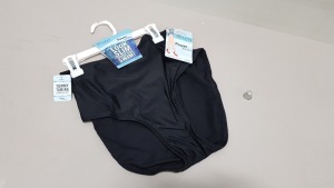 24 X BRAND NEW SPANX SWIMWEAR JET BLACK FULL COVERAGE BOTTOMS SIZE LARGE RRP $29.99 - TOTAL $719.76