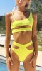 11 X BRAND NEW HUGZ MALIBU CUT OUT BIKINIS IN LIME - SIZES M X 9, S X 2 - IN INDIVIDUAL BAGS WITH TAGS - BARCODES 4446665558962/61 - ORIG RRP £50 @ TOTAL £550