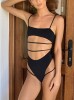 10 X BRAND NEW HUGZ MALIBU CUT OUT SWIMSUIT IN BLACK - SIZE M - IN INDIVIDUAL BAGS WITH TAGS - BARCODE 4446665558995 - ORIG RRP £50 @ TOTAL £500