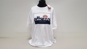 15 X BRAND NEW ELLESSE SPORT WHITE T SHIRTS SIZE 1XL