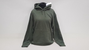 20 X BRAND NEW TOPMAN KHAKI HOODED JUMPERS SIZE MEDIUM RRP £25.00