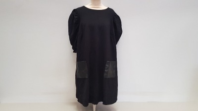 30 X BRAND NEW DOROTHY PERKINS BLACK POCKET DRESSES UK SIZE 18 AND 20 RRP £25.00