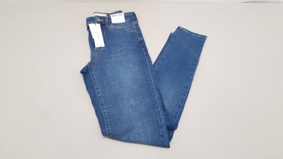 10 X BRAND NEW TOPSHOP LEIGH BLUE DENIM JEANS UK SIZE 8 RRP £38.00