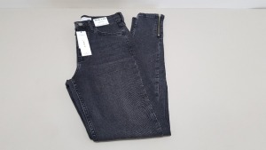 10 X BRAND NEW TOPSHOP CHARCOAL JAMIE DENIM JEANS UK SIZE 8 RRP £42.00