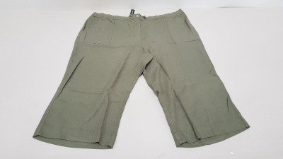 80 X BRAND NEW JD WILLIAMS KHAKI SHORTS UK SIZE 16 AND 22