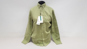 12 X BRAND NEW SELECTED HOMME SLIM PASTAL SHIRT IN COLOUR SAGE IN VARIOUS SIZES RRP £55.00