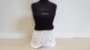 25 X BRAND NEW TOPSHOP DREAM PYJAMA SET CONTAINING SPACE PRINT SHORTS AND DREAM BLACK VEST TOP SIZE SMALL RRP £24.00