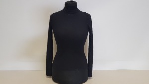 25 X BRAND NEW TOPSHOP LIGHTWEIGHT BLACK TURTLENECK JUMPER UK SIZE 8 RRP £14.00