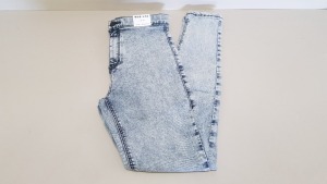 15 X BRAND NEW TOPSHOP JONI WASHED DENIM JEANS UK SIZE 10 RRP £38.00