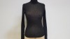 25 X BRAND NEW TOPSHOP LIGHTWEIGHT BLACK TURTLENECK JUMPER UK SIZE 8 RRP £14.00