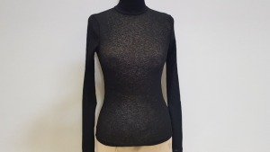 25 X BRAND NEW TOPSHOP LIGHTWEIGHT BLACK TURTLENECK JUMPER UK SIZE 8 RRP £14.00