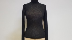 25 X BRAND NEW TOPSHOP LIGHTWEIGHT BLACK TURTLENECK JUMPER UK SIZE 8 RRP £14.00