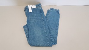 14 X BRAND NEW TOPSHOP JAMIE LIGHT DENIM JEANS UK SIZE 14 RRP £42.00