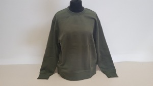 20 X BRAND NEW TOPMAN KHAKI SWEATSHIRTS SIZE LARGE RRP £20.00