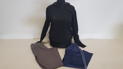 16 PIECE MIXED VINCENTIIUS LOT CONTAINING GREY MARL HOODIES, BLACK HOODIES, NAVY ZIP UP JACKETS IN VARIOUS SIZES