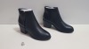 21 X BRAND NEW TOPSHOP BONDI BLACK HEELED ZIP UP ANKLE BOOTS SIZES 9, 7 AND 8 RRP £36.00