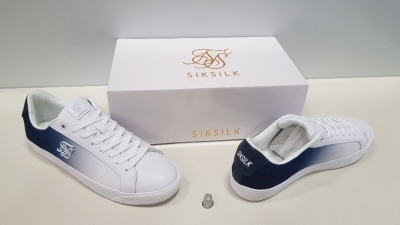 11 X BRAND NEW SIKSLILK TRAINERS IE CALIFORNIA FADE IN NAVY & WHITE UK SIZE 9