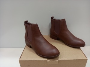 24 X BRAND NEW DOROTHY PERKINS TANNED ANKLE BOOTS SIZE 5 AND 6