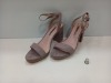 36 X BRAND NEW DOROTHY PERKINS GREY SENSATE HEELED SANDALS IN RATIO SIZES 4, 5, 6 AND 7