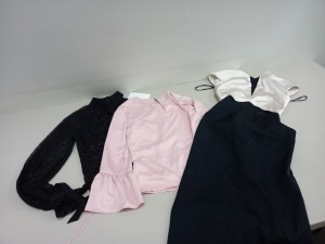 APPROX 30 X KAREN MILLEN FACTORY APPROVAL SAMPLES IE PANTS, DRESSES, BLOUSES TOPS ETC IN 3 BOXES