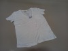 33 X BRAND NEW WAREHOUSE CLOTHING WHITE LINEN V NECK T SHIRTS IN VARIOUS SIZES RRP £16.00