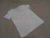 50 X BRAND NEW WAREHOUSE CLOTHING WHITE LINEN V NECK T SHIRT UK SIZE 12