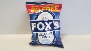 APPROX 1,200 195G BAGS OF FOXS GLACIER MINTS BEST BEFORE 28/04/20 - ON ONE PALLET