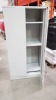 1 X 6FT LOCKABLE 4 SHELVED HEAVY DUTY STORAGE UNIT. (WITH KEY) - SLIGHT DENT IN SIDE