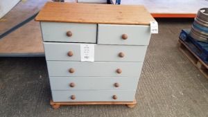 1 X 6 DRAWER WOODEN CABINET